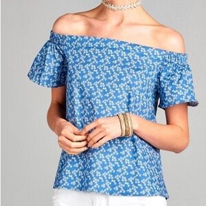 🆕 Love Kuza Off The Shoulder Floral Top